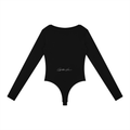 Golden Vein Langarm-Bodysuit in Schwarz – Produktansicht 10