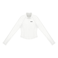 PULSE™ by Golden Vein Quarter-Zip Longsleeve in Weiß – Produktbild 1