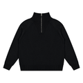 Golden Vein 750-GSM Quarter-Zip Sweatshirt in Schwarz – Produktansicht 7