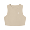 Golden Vein Kurzes Tanktop in Khaki – Produktansicht 7