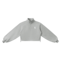 Golden Vein Quarter-Zip Sweatshirt mit Stehkragen in Grau meliert – Produktansicht 7