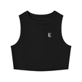 Golden Vein Kurzes Tanktop in Schwarz – Produktansicht 7