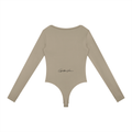 Golden Vein Langarm-Bodysuit in Khaki – Produktansicht 9