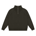 Golden Vein 750-GSM Quarter-Zip Sweatshirt in Braun – Produktansicht 7