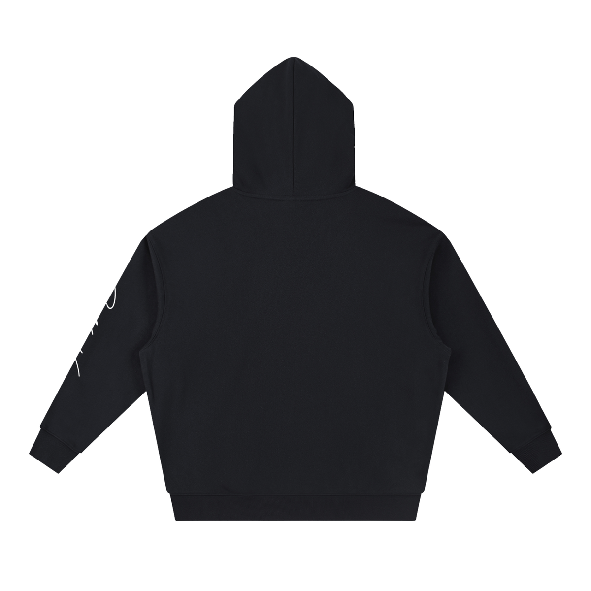 Golden Vein Boxy Hoodie in Black, oversized cotton-blend hoodie