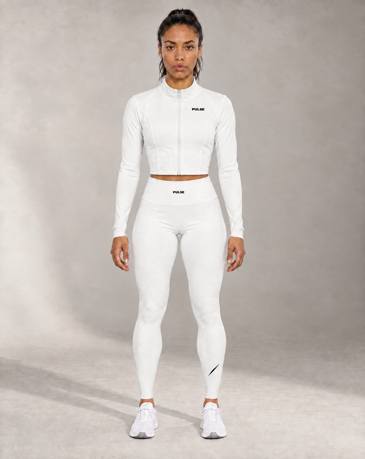 PULSE™ by Golden Vein High-Waist Leggings in Weiß – Produktansicht 2