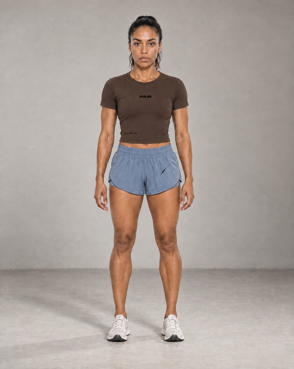 PULSE™ by Golden Vein Trainingsshorts mit Einsätzen in Blau – Produktansicht 3