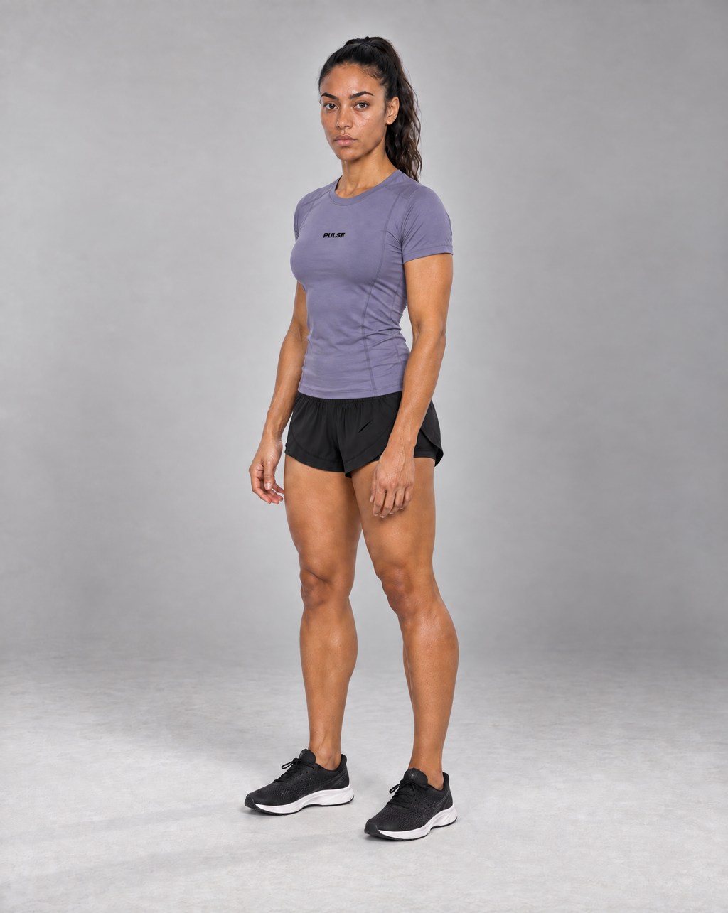 PULSE™ by Golden Vein Contour-Trainingsshirt in Misty Purple – Produktansicht 4