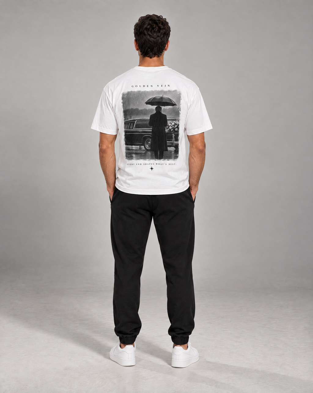 Golden Vein T-Shirt in Weiß – Produktansicht 6