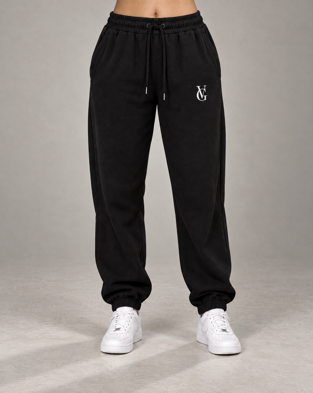 Golden Vein Damen-Heavyweight-Jogginghose in Schwarz – Produktansicht 1