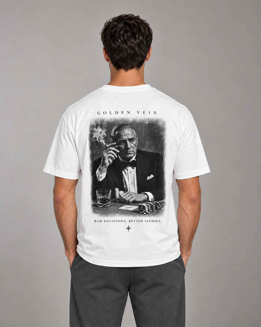 Golden Vein T-Shirt in Weiß – Produktansicht 1