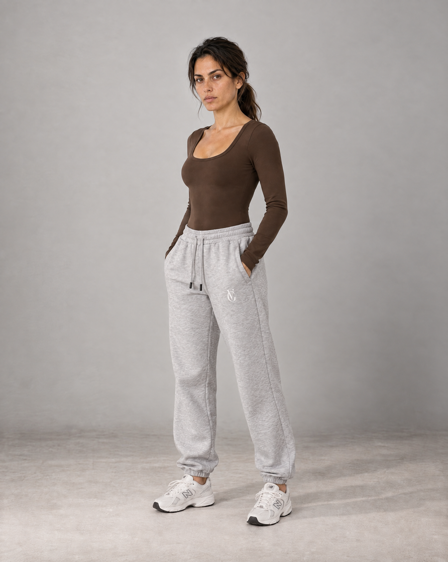 Golden Vein Langarm-Bodysuit in Coffee – Produktansicht 4