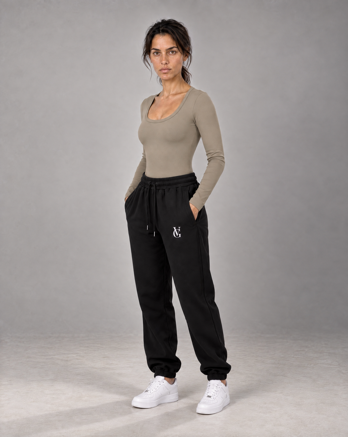 Golden Vein Langarm-Bodysuit in Khaki – Produktansicht 4
