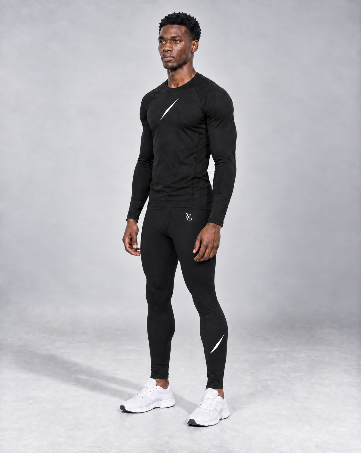 PULSE™ by Golden Vein Kompressionsleggings in Schwarz – Produktansicht 3