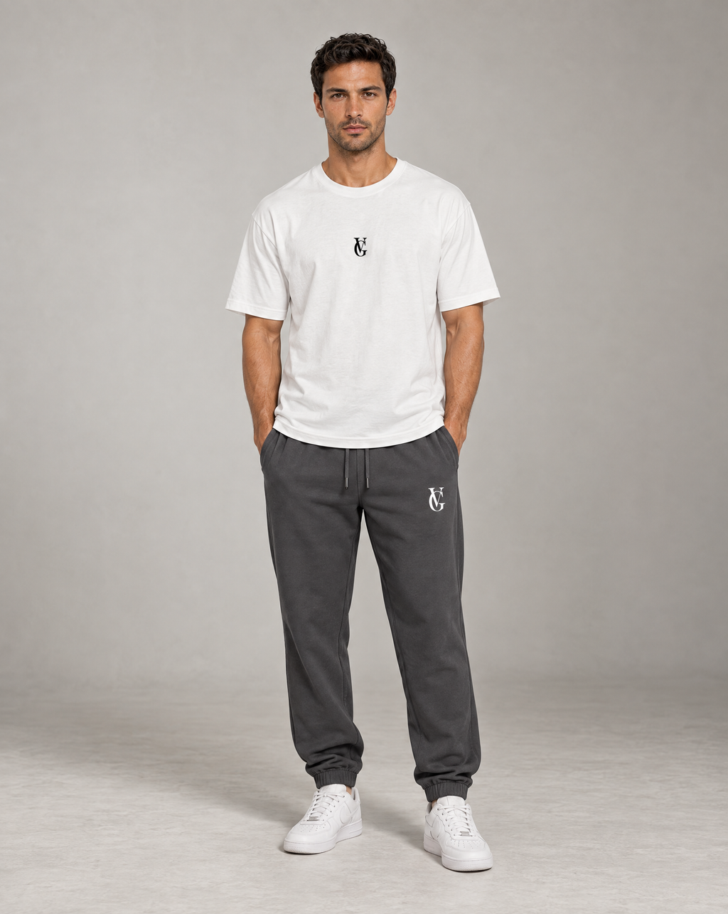 Golden Vein Herren-Heavyweight-Jogginghose in Dunkelgrau – Produktansicht 3