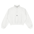 Golden Vein Fleece Quarter-Zip Sweatshirt in Weiß – Produktansicht 7