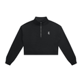 Golden Vein Kurzes Quarter-Zip Sweatshirt in Schwarz – Produktansicht 7