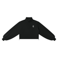 Golden Vein Quarter-Zip Sweatshirt mit Stehkragen in Schwarz – Produktansicht 7