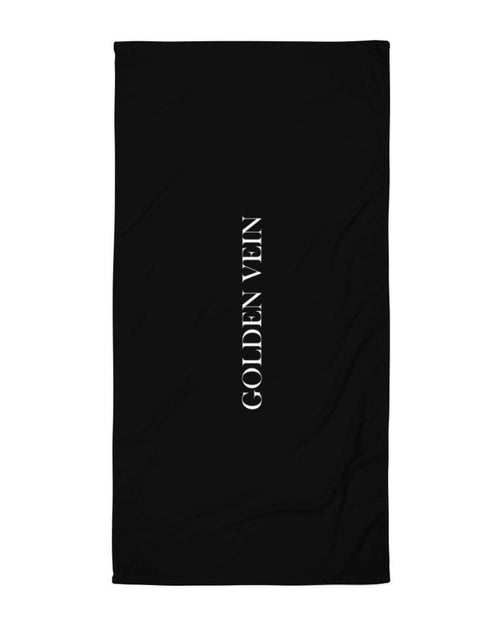 Golden Vein Badetuch in Schwarz – Produktbild 2