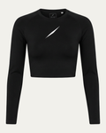 PULSE™ by Golden Vein Cropped Longsleeve in Schwarz – Produktdarstellung