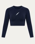 PULSE™ by Golden Vein Cropped Longsleeve in Navy – Produktdarstellung