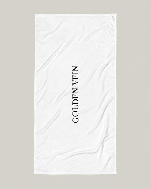 Golden Vein Badetuch in Weiß – Produktdarstellung