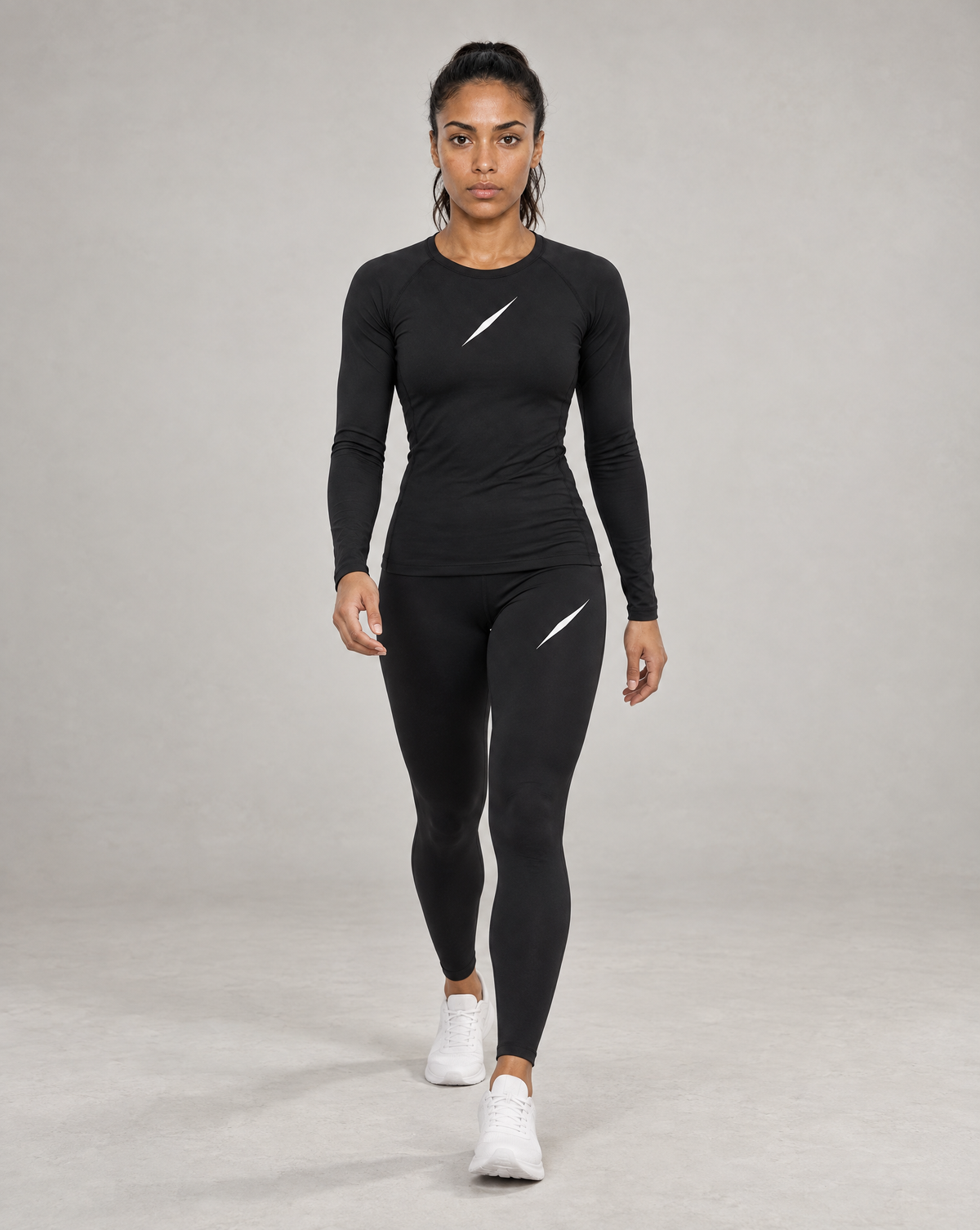 PULSE™ by Golden Vein Damen-Kompressions-Longsleeve in Schwarz – Produktbild 5
