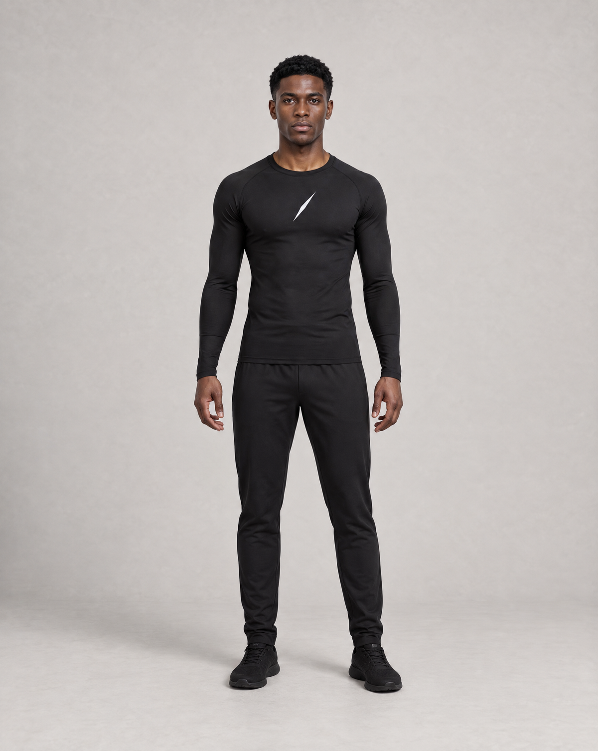 PULSE™ by Golden Vein Herren-Kompressions-Longsleeve in Schwarz – Produktbild 2