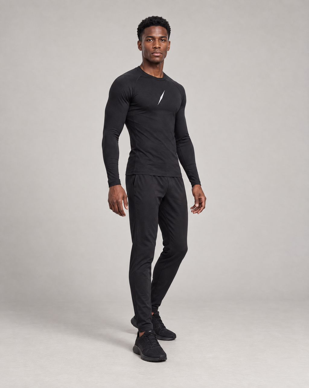 PULSE™ by Golden Vein Herren-Kompressions-Longsleeve in Schwarz – Produktbild 4