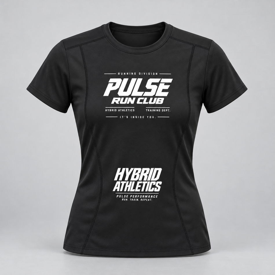 PULSE Fitted Running Tee – Fitted Running Tee · Women · Black
