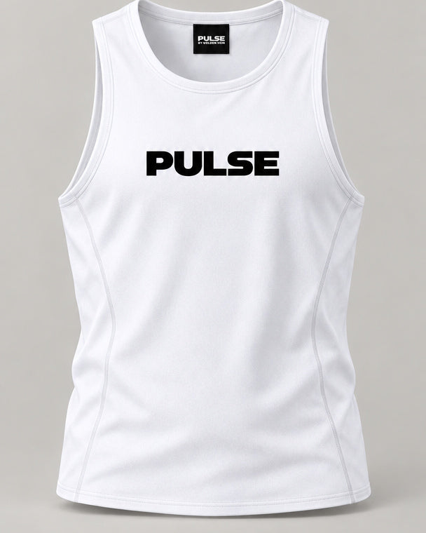 PULSE™ by Golden Vein Jacquard Tank – Jacquard Training Tank · Men · White