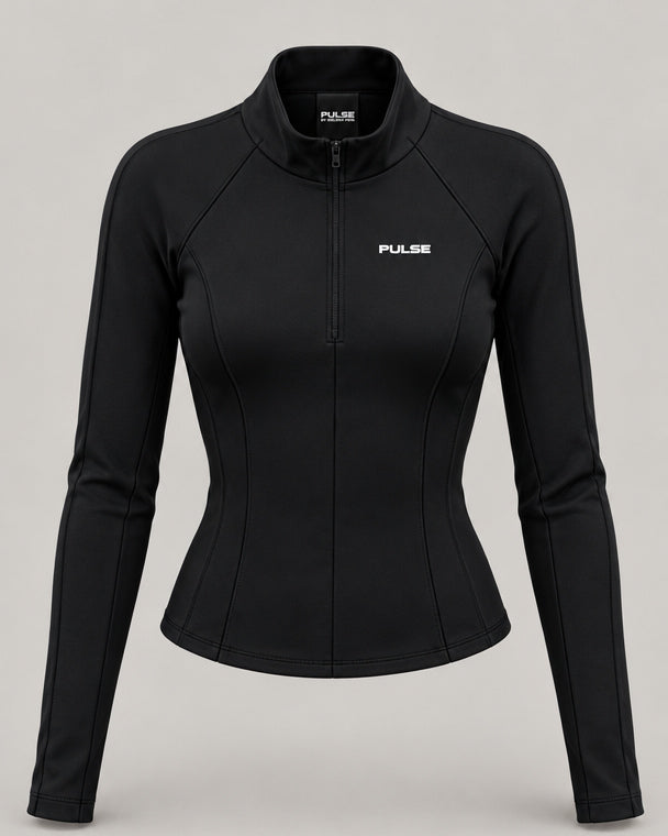 PULSE™ by Golden Vein Spectre Quarter-Zip – Quarter-Zip Longsleeve · Women · Schwarz