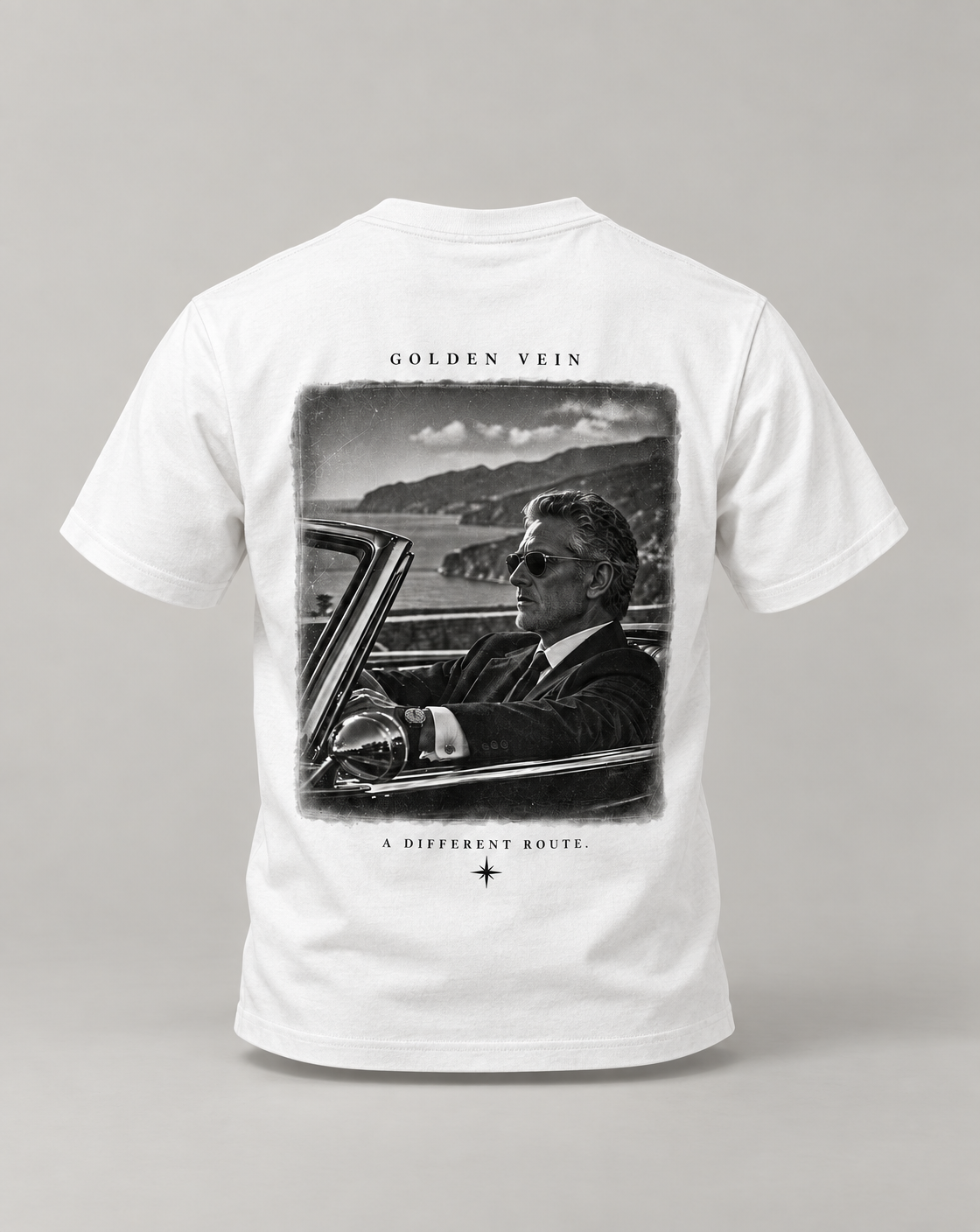 Golden Vein Parables The Driver – T-Shirt · Unisex · White