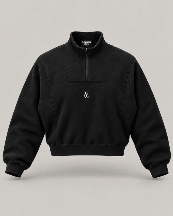 Golden Vein Fleece Quarter-Zip – Fleece Quarter-Zip · Women · Black